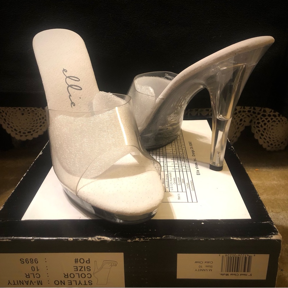 Crystal Heeled Ellie strapless
